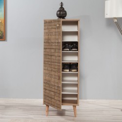 Παπουτσοθήκη - Ντουλάπι Soho Megapap χρώμα sonoma 50x38x135εκ. Παπουτσοθήκη - Ντουλάπι Soho Megapap χρώμα sonoma 50x38x135εκ.