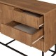 Μπουφές Amedeo Megapap χρώμα καρυδί 140x36x72εκ. Μπουφές Amedeo Megapap χρώμα καρυδί 140x36x72εκ.