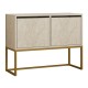 Κονσόλα - Μπουφές Zermat Megapap χρώμα μπεζ travertine - χρυσό 90x34x70εκ. Κονσόλα - Μπουφές Zermat Megapap χρώμα μπεζ travertine - χρυσό 90x34x70εκ.