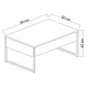 Τραπεζάκι σαλονιού Luxe Megapap χρώμα travertine - χρυσό 90x60x40εκ. Τραπεζάκι σαλονιού Luxe Megapap χρώμα travertine - χρυσό 90x60x40εκ.