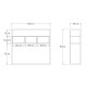 Κονσόλα Guarda Megapap χρώμα μπεζ travertine - χρυσό 100x29x90εκ.