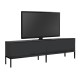 Έπιπλο τηλεόρασης Lord Megapap χρώμα μαύρο 180x30x47εκ. Έπιπλο τηλεόρασης Lord Megapap χρώμα μαύρο 180x30x47εκ.