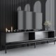 Έπιπλο τηλεόρασης Lord Megapap χρώμα μαύρο 180x30x47εκ. Έπιπλο τηλεόρασης Lord Megapap χρώμα μαύρο 180x30x47εκ.