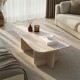 Τραπεζάκι σαλονιού Becaj Megapap χρώμα travertine 120x60x41,4εκ. Τραπεζάκι σαλονιού Becaj Megapap χρώμα travertine 120x60x41,4εκ.
