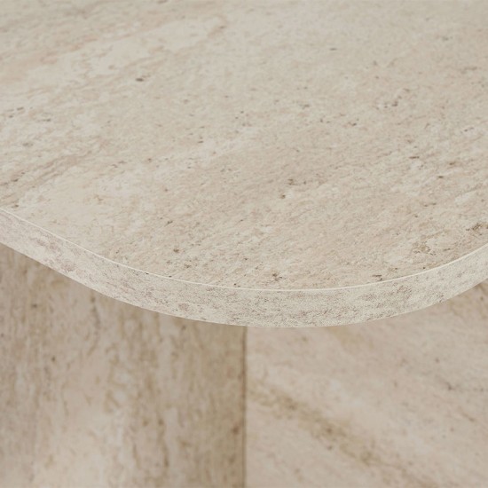 Τραπεζάκι σαλονιού Becaj Megapap χρώμα travertine 120x60x41,4εκ. Τραπεζάκι σαλονιού Becaj Megapap χρώμα travertine 120x60x41,4εκ.