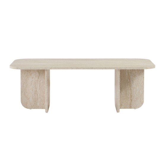 Τραπεζάκι σαλονιού Becaj Megapap χρώμα travertine 120x60x41,4εκ. Τραπεζάκι σαλονιού Becaj Megapap χρώμα travertine 120x60x41,4εκ.