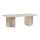 Τραπεζάκι σαλονιού Becaj Megapap χρώμα travertine 120x60x41,4εκ. Τραπεζάκι σαλονιού Becaj Megapap χρώμα travertine 120x60x41,4εκ.