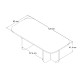 Τραπεζάκι σαλονιού Becaj Megapap χρώμα travertine 120x60x41,4εκ. Τραπεζάκι σαλονιού Becaj Megapap χρώμα travertine 120x60x41,4εκ.