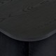 Τραπεζάκι σαλονιού Becaj Megapap χρώμα black wood 120x60x41,4εκ.