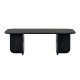 Τραπεζάκι σαλονιού Becaj Megapap χρώμα black wood 120x60x41,4εκ.