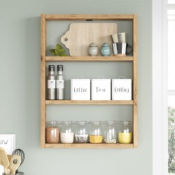 Ραφιέρα τοίχου Prena Megapap χρώμα atlantic pine 43,2x9x60εκ. Ραφιέρα τοίχου Prena Megapap χρώμα atlantic pine 43,2x9x60εκ.