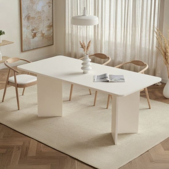 Τραπέζι Linza Megapap χρώμα λευκό 180x90x75εκ. Τραπέζι Linza Megapap χρώμα λευκό 180x90x75εκ.