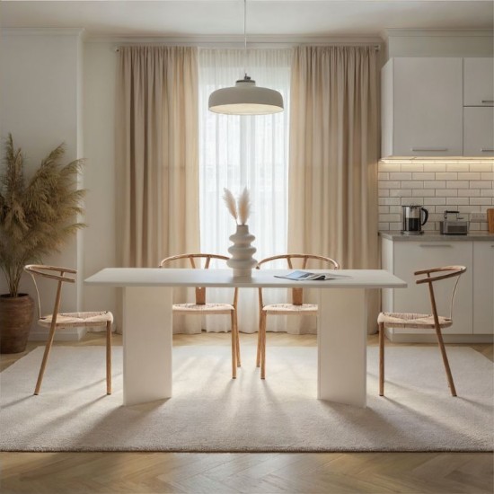 Τραπέζι Linza Megapap χρώμα λευκό 180x90x75εκ. Τραπέζι Linza Megapap χρώμα λευκό 180x90x75εκ.