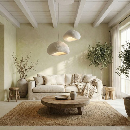 Φωτιστικό οροφής Loval Megapap E27 fiberglass δίφωτο χρώμα λευκό Ø70x115εκ. Φωτιστικό οροφής Loval Megapap E27 fiberglass δίφωτο χρώμα λευκό Ø70x115εκ.