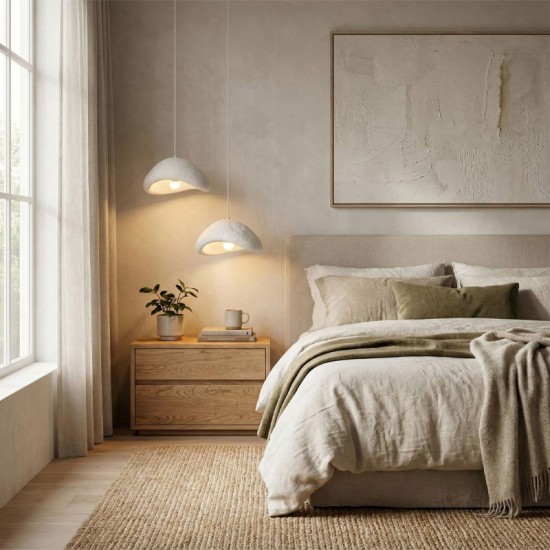 Φωτιστικό οροφής Luna Megapap E27 fiberglass δίφωτο χρώμα λευκό Ø74x115εκ. Φωτιστικό οροφής Luna Megapap E27 fiberglass δίφωτο χρώμα λευκό Ø74x115εκ.