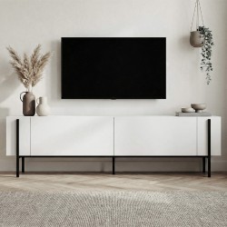 Έπιπλο τηλεόρασης Nexus Megapap χρώμα λευκό 180x30x45,5εκ. Έπιπλο τηλεόρασης Nexus Megapap χρώμα λευκό 180x30x45,5εκ.