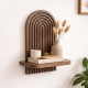 Ραφιέρα τοίχου Artwill Megapap Mdf χρώμα wenge 26x13x35εκ. Ραφιέρα τοίχου Artwill Megapap Mdf χρώμα wenge 26x13x35εκ.