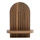 Ραφιέρα τοίχου Artwill Megapap Mdf χρώμα wenge 26x13x35εκ. Ραφιέρα τοίχου Artwill Megapap Mdf χρώμα wenge 26x13x35εκ.