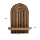 Ραφιέρα τοίχου Artwill Megapap Mdf χρώμα wenge 26x13x35εκ. Ραφιέρα τοίχου Artwill Megapap Mdf χρώμα wenge 26x13x35εκ.