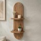 Ραφιέρα τοίχου Artwill Megapap Mdf χρώμα oak 26x13x70εκ. Ραφιέρα τοίχου Artwill Megapap Mdf χρώμα oak 26x13x70εκ.