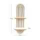 Ραφιέρα τοίχου Artwill Megapap Mdf χρώμα λευκό - oak 26x13x70εκ.