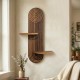 Ραφιέρα τοίχου Artwill Megapap Mdf χρώμα wenge 46x13x70εκ. Ραφιέρα τοίχου Artwill Megapap Mdf χρώμα wenge 46x13x70εκ.