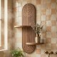 Ραφιέρα τοίχου Artwill Megapap Mdf χρώμα wenge 46x13x70εκ. Ραφιέρα τοίχου Artwill Megapap Mdf χρώμα wenge 46x13x70εκ.