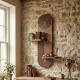 Ραφιέρα τοίχου Artwill Megapap Mdf χρώμα wenge 46x13x70εκ. Ραφιέρα τοίχου Artwill Megapap Mdf χρώμα wenge 46x13x70εκ.