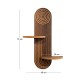 Ραφιέρα τοίχου Artwill Megapap Mdf χρώμα wenge 46x13x70εκ. Ραφιέρα τοίχου Artwill Megapap Mdf χρώμα wenge 46x13x70εκ.