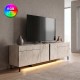 Έπιπλο τηλεόρασης Arlen Megapap με Led Rgb χρώμα travertine 180x32x50εκ. Έπιπλο τηλεόρασης Arlen Megapap με Led Rgb χρώμα travertine 180x32x50εκ.