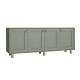 Μπουφές Bohemian Megapap χρώμα πράσινο - φυσικό οξιάς 180x40x75εκ. Μπουφές Bohemian Megapap χρώμα πράσινο - φυσικό οξιάς 180x40x75εκ.