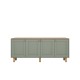 Μπουφές Bohemian Megapap χρώμα πράσινο - φυσικό οξιάς 180x40x75εκ. Μπουφές Bohemian Megapap χρώμα πράσινο - φυσικό οξιάς 180x40x75εκ.