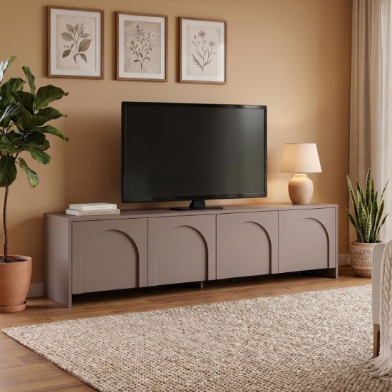 Έπιπλο τηλεόρασης Aurelia Megapap χρώμα μόκα 180x32x45εκ. Έπιπλο τηλεόρασης Aurelia Megapap χρώμα μόκα 180x32x45εκ.