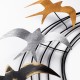 Διακοσμητικό τοίχου Spiral Flock Megapap μεταλλικό χρώμα μαύρο - bronze - ασημί 87x87εκ. Διακοσμητικό τοίχου Spiral Flock Megapap μεταλλικό χρώμα μαύρο - bronze - ασημί 87x87εκ.