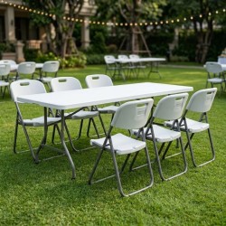 Τραπέζι catering - συνεδρίου Capri Megapap πτυσσόμενο - μονοκόμματη επιφάνεια χρώμα λευκό του πάγου 198x90x74εκ. Τραπέζι catering - συνεδρίου Capri Megapap πτυσσόμενο - μονοκόμματη επιφάνεια χρώμα λευκό του πάγου 198x90x74εκ.