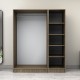 Ντουλάπα ρούχων Victoria Megapap τρίφυλλη χρώμα καρυδί 150x60x181εκ. Ντουλάπα ρούχων Victoria Megapap τρίφυλλη χρώμα καρυδί 150x60x181εκ.