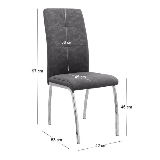 Σετ τραπεζαρία 5τμχ Darlen - Alma Megapap χρώμα λευκό - γκρι 125x72x74εκ. Σετ τραπεζαρία 5τμχ Darlen - Alma Megapap χρώμα λευκό - γκρι 125x72x74εκ.