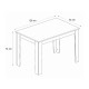 Σετ τραπεζαρία 5τμχ Darlen - Alma Megapap χρώμα sencron black - μαύρο 125x72x74εκ. Σετ τραπεζαρία 5τμχ Darlen - Alma Megapap χρώμα sencron black - μαύρο 125x72x74εκ.
