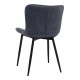 Σετ τραπεζαρία 5τμχ Darlen - Chiara Megapap χρώμα sencron black - ανθρακί 125x72x74εκ. Σετ τραπεζαρία 5τμχ Darlen - Chiara Megapap χρώμα sencron black - ανθρακί 125x72x74εκ.
