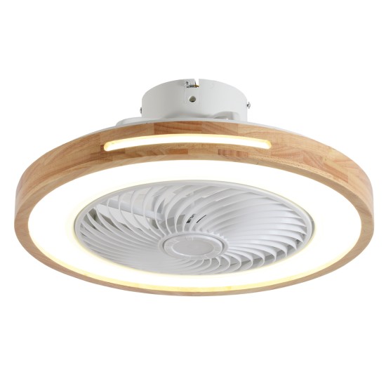 it-Lighting Zephyr Ανεμιστήρας Οροφής LED με App Control & 3CCT | Wood & Λευκό  (101000940)