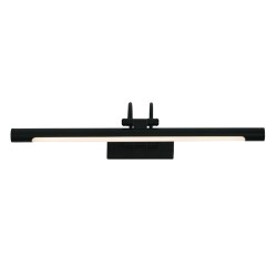 InLight Επιτοίχιο φωτιστικό LED 12W 3000K από μαύρο μέταλλο και ακρυλικό D:60cm (1044-Α-Μαύρο)