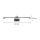 InLight Επιτοίχιο φωτιστικό LED 12W 3000K από οξυντέ μέταλλο και ακρυλικό D:60cm (1044-Α-Οξυντέ)