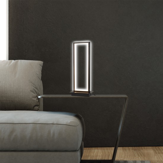 InLight Επιτραπέζιο φωτιστικό LED 16W 3000K από αλουμίνιο σε μαύρη απόχρωση D:40cm (3020) InLight Επιτραπέζιο φωτιστικό LED 16W 3000K από αλουμίνιο σε μαύρη απόχρωση D:40cm (3020)