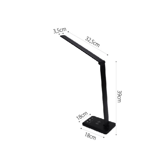 InLight Επιτραπέζιο φωτιστικό LED 7W 3CCT (by touch) σε μαύρο χρώμα D:39cm (3045-BL) InLight Επιτραπέζιο φωτιστικό LED 7W 3CCT (by touch) σε μαύρο χρώμα D:39cm (3045-BL)