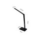 InLight Επιτραπέζιο φωτιστικό LED 7W 3CCT (by touch) σε μαύρο χρώμα D:39cm (3045-BL) InLight Επιτραπέζιο φωτιστικό LED 7W 3CCT (by touch) σε μαύρο χρώμα D:39cm (3045-BL)