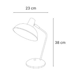 InLight Επιτραπέζιο φωτιστικό από μαύρο μέταλλο 1XE27 D:38cm (3051-Black) InLight Επιτραπέζιο φωτιστικό από μαύρο μέταλλο 1XE27 D:38cm (3051-Black)