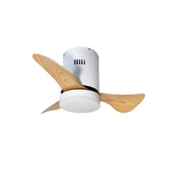 it-Lighting Elsinor Ανεμιστήρας Οροφής με LED 15W, DC Μοτέρ & Smart App - Λευκό/Ξύλο (102000410)