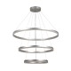 Inlight Κρεμαστό φωτιστικό LED 100W 3CCT (by switch on base) D:60cm (6095-A-Silver) Inlight Κρεμαστό φωτιστικό LED 100W 3CCT (by switch on base) D:60cm (6095-A-Silver)
