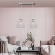 InLight Κρεμαστό φωτιστικό από μαύρο μέταλλο 2XE27 D:40cm (4024-2-BL-RAIL) InLight Κρεμαστό φωτιστικό από μαύρο μέταλλο 2XE27 D:40cm (4024-2-BL-RAIL)