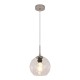 InLight Κρεμαστό φωτιστικό από διάφανο γυαλί 1XE27 D:18cm (4039-B-Transparent)